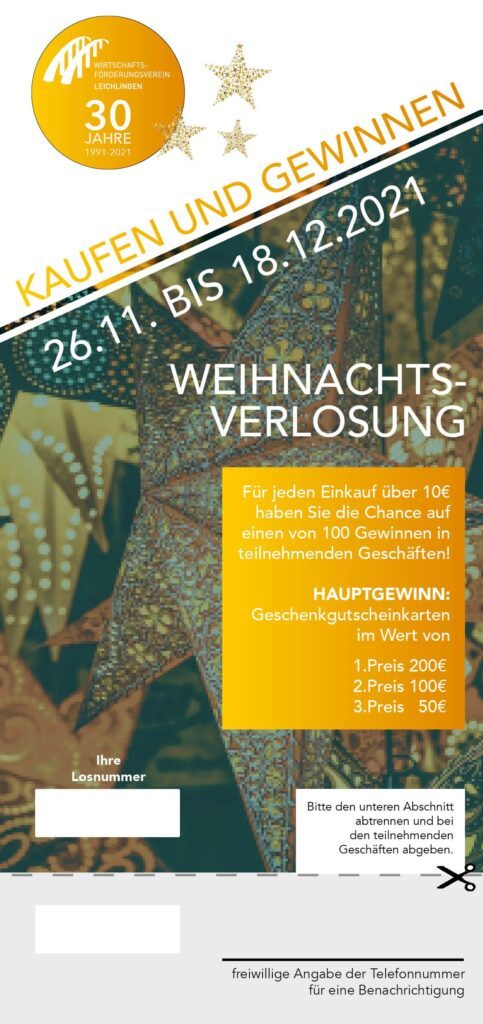 Hier sind die Gewinner unserer diesjährigen Weihnachtsverlosung !